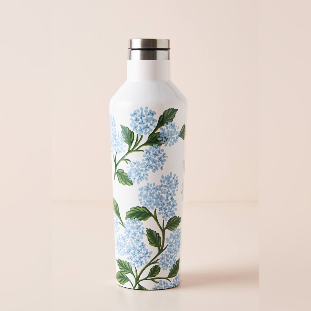 Rifle Paper Co. x Corkcicle 16oz Canteen Hydrangea Patern